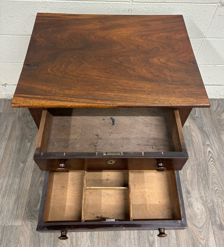 Antique Primitive Work Table Sewing Stand Desk gallery