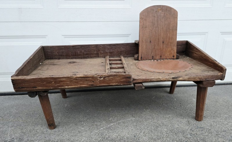 Antique Rustic Primitive Cobbler’s Bench - Makes A Great Coffee Table gallery