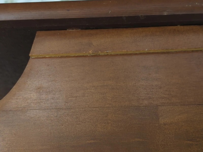 Mid Century Maple Formica Step End Table Side Table Screw Legs gallery