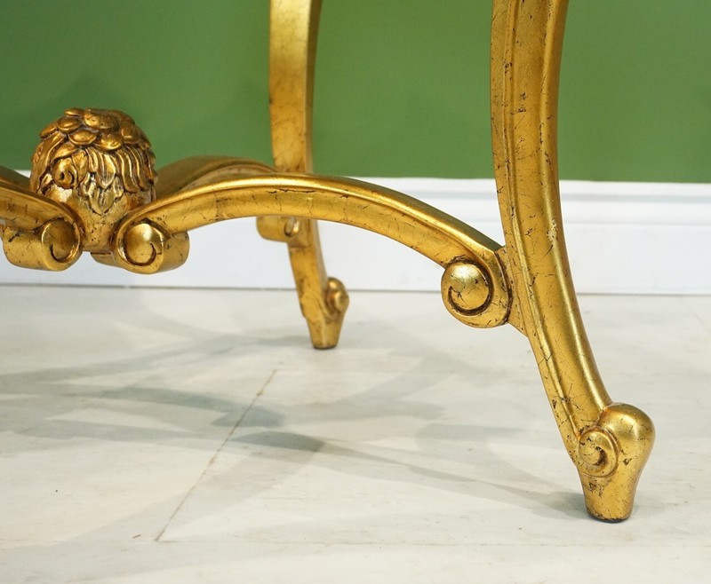 Glass Top French Square Coffee table & 2 side table set Gold Leaf gallery