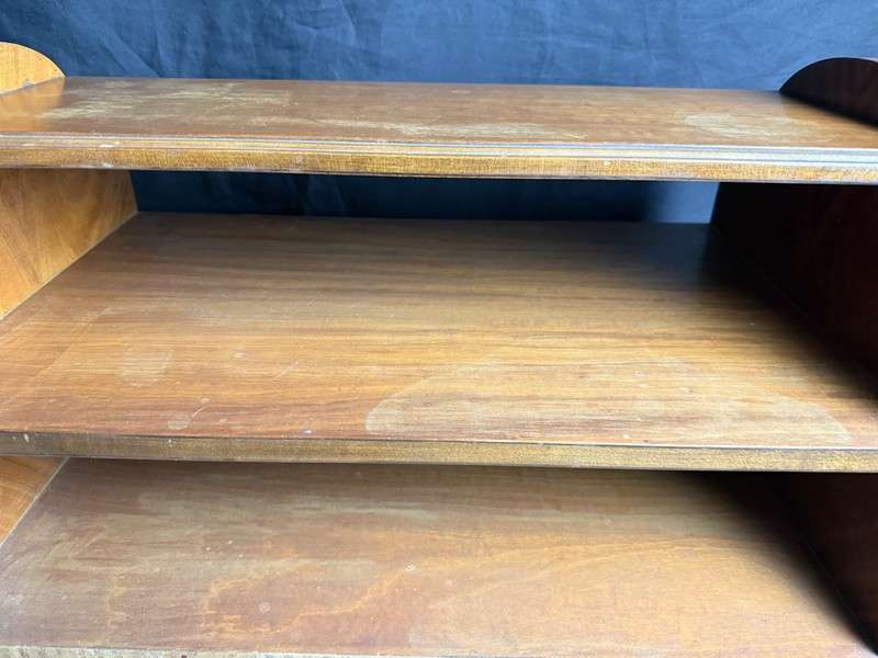 Robert W Irwin 3 Tier End Table With Original Hand Painted Art gallery