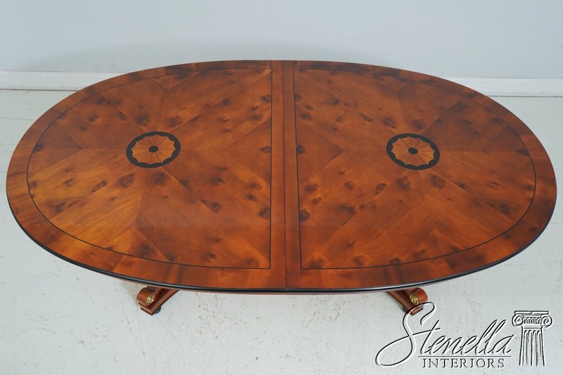 L66009: CENTURY Neoclassical Cherry Walnut Dining Room Table gallery