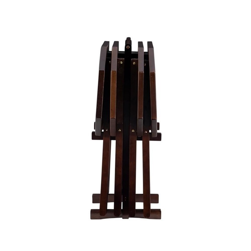 Linon James Wood Five Piece Tray Table Set in Espresso gallery