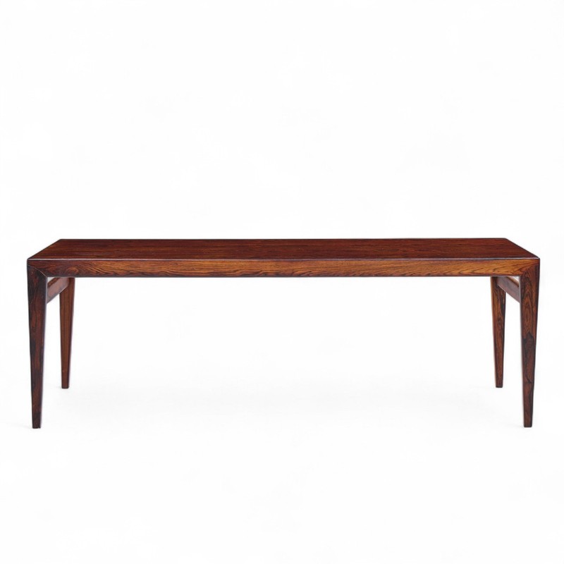Johannes Andersen Mid Century Danish Rosewood Hidden Leaf Coffee Table gallery