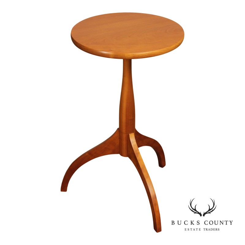 Skaker Style Round Cherry Side Table