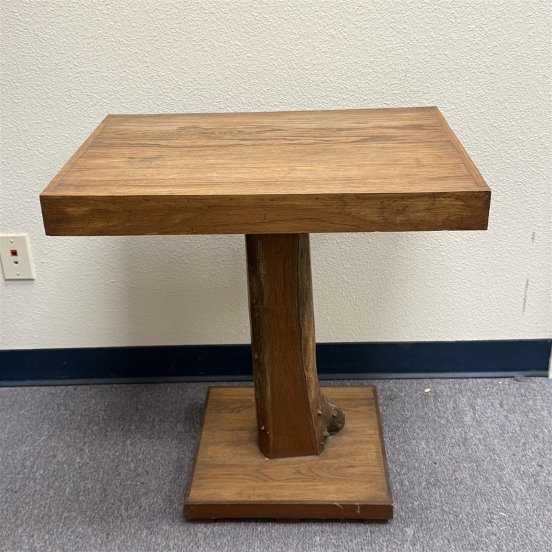 Wooden Stump Oak Side Table 28″- Local Pickup Only
