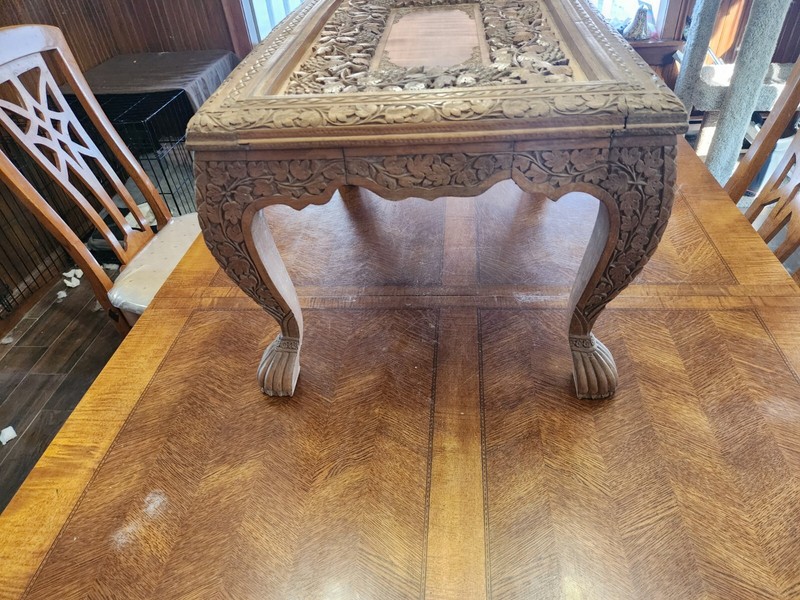 Antique Hand Carved Table gallery