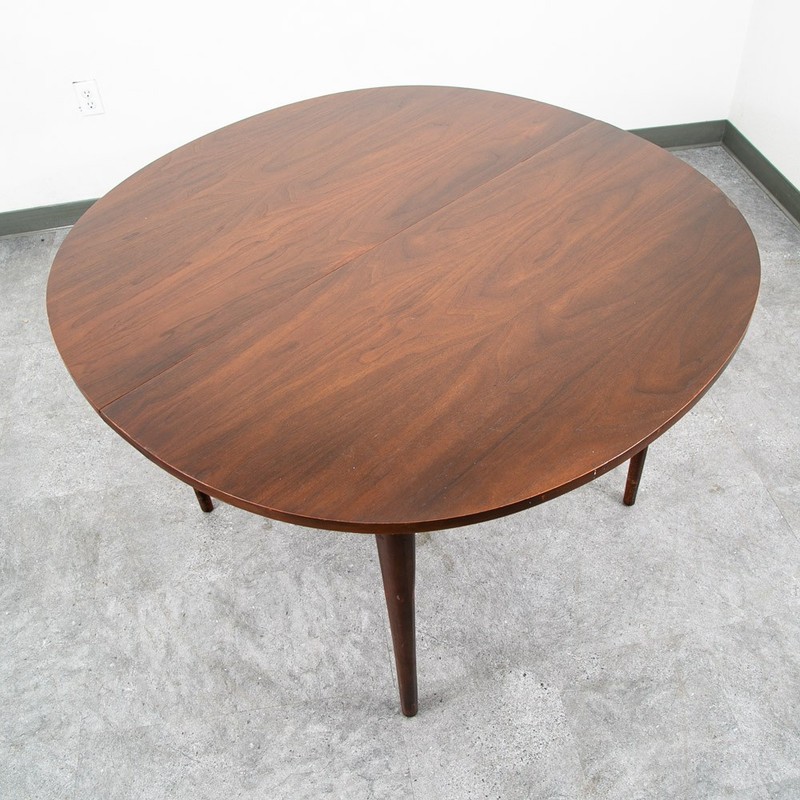 Mid Century Modern Dining Table Round Oval Drexel Declaration Round Kipp Stewart