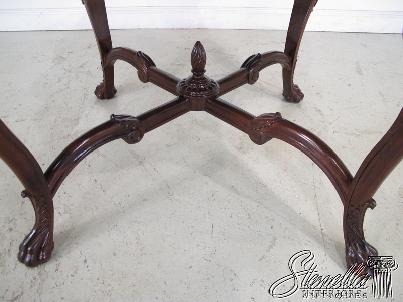 L22228E: Marble Top Rococo Style Mahogany Table with Carved Paw Feet gallery