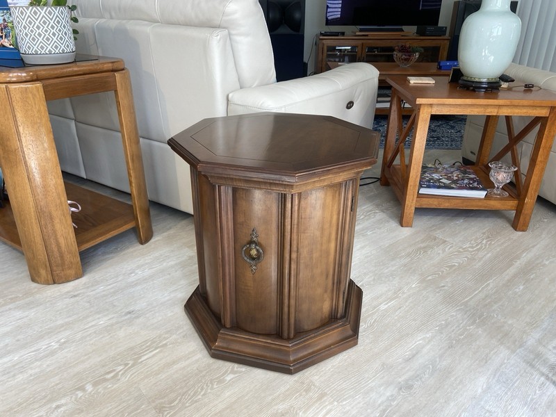 Vintage Mid Century Octagonal Side or End Table gallery