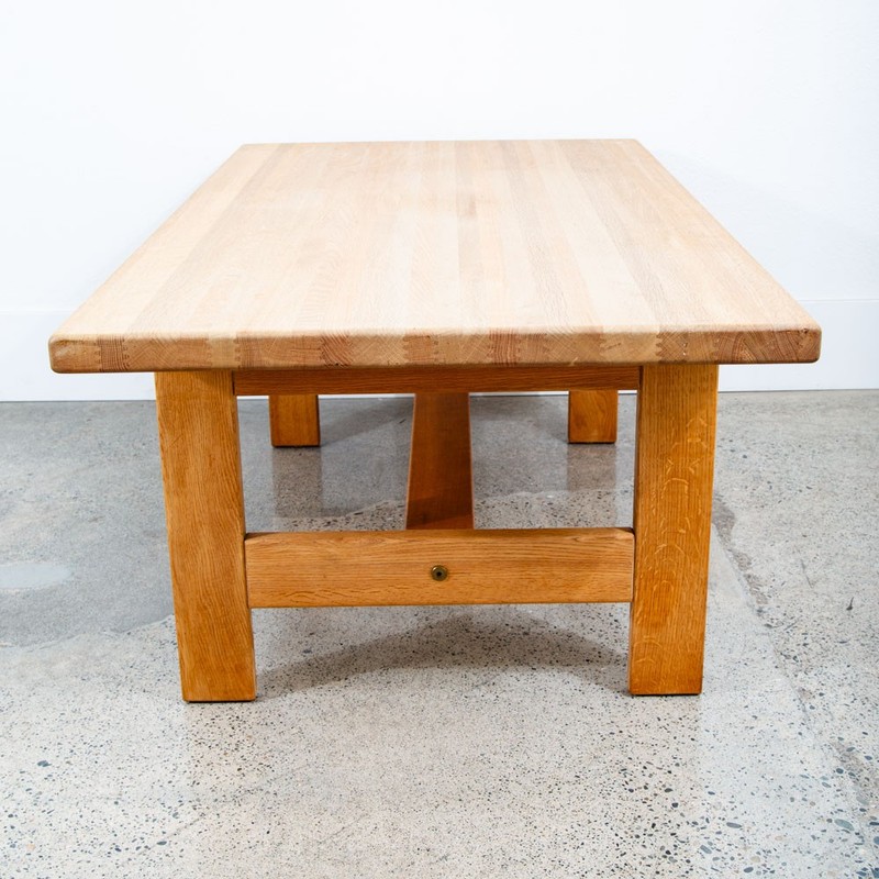 Mid Century Danish Modern Coffee Table Solid White Oak Vintage Aksel Dahl 1972 gallery