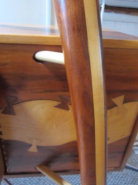 MID CENTURY MODERN DESK APOTHECARY 3 LEG EAMES ERA UNIQUE HAND MADE 1 OF A KIND! gallery