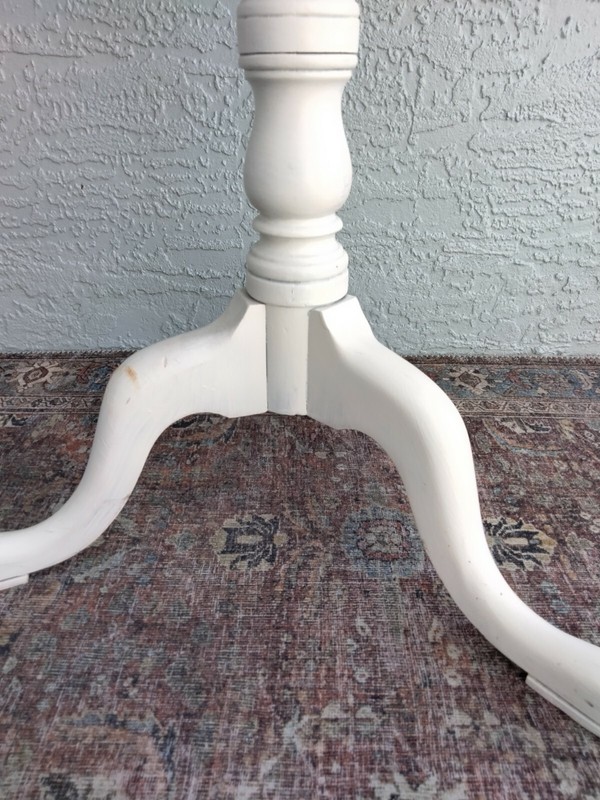 Antique Mahogany Pedestal Pie Crust Table 1890s Side Table Accent gallery