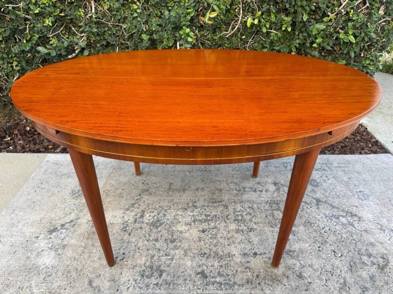 1950's Mid Century Modern Oval African Teak Dining Table gallery