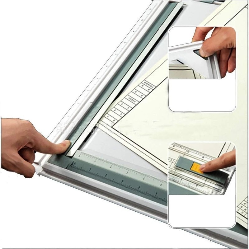 Durable A3 Drawing Board Workstation - Inch Scale Sketch Tool, Portable Design gallery