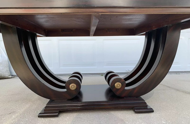Stunning MAITLAND SMITH American Empire Inlay Burl Wood Console Coffee Table gallery