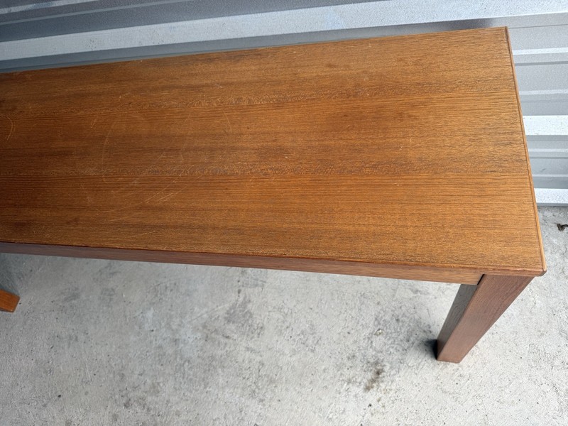 💙Rare Danish Modern Teak Coffee Table Trioh Made in Denmark Mid Century MCM gallery