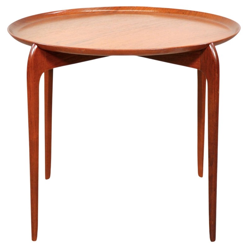 Mid-Century Danish Modern Teak Tray Table Engholm & Willumsen Fritz Hansen 1960s