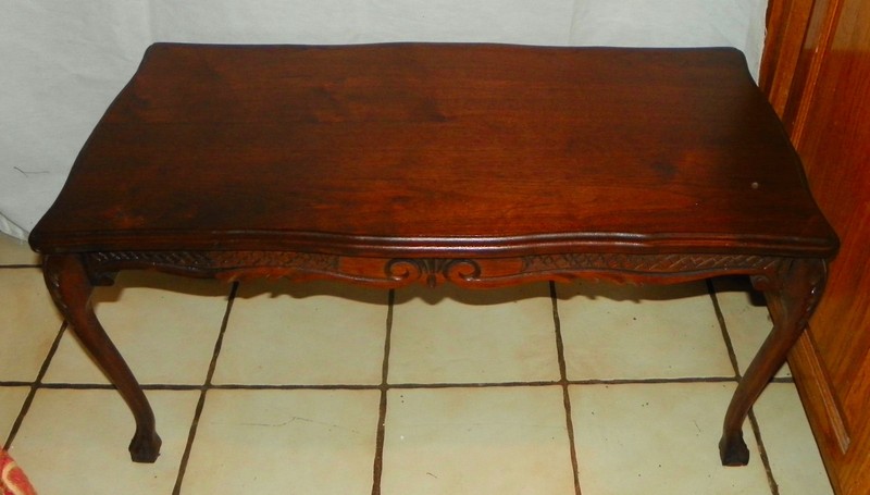 Solid Walnut Carved Coffee Table (CT50)
