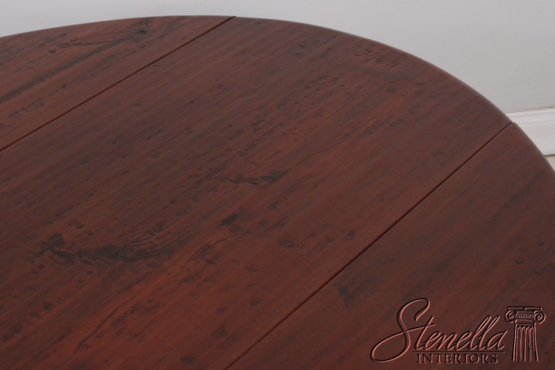 L73370: Custom Made Large Walnut Gateleg Drop Leaf Dining Table gallery