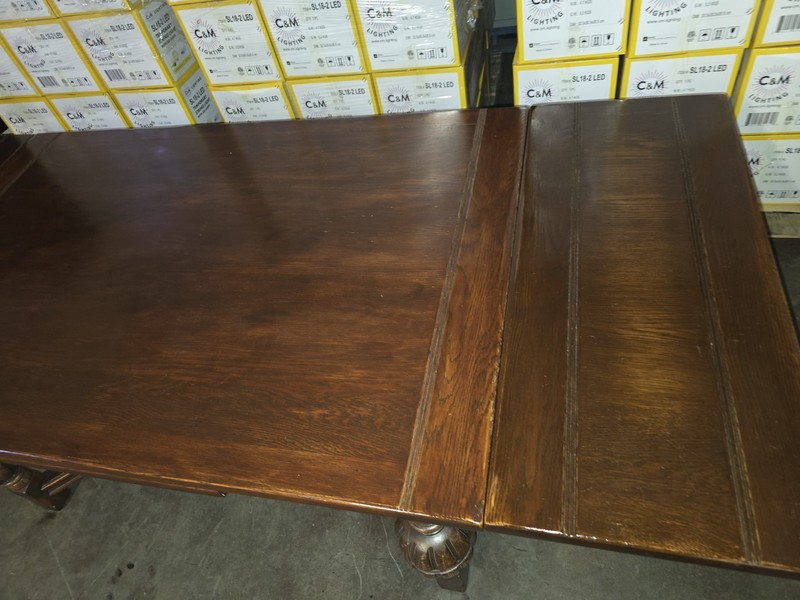 Antique/Vintage Jacobean dining table, ENGLISH OAK DELIVERY 5'2"-8ftx40" gallery