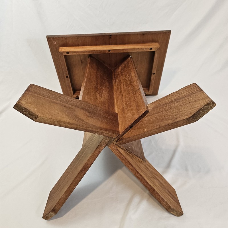 Vintage Library Lectern Book Bible Stand Display Mission Arts & Crafts Walnut gallery