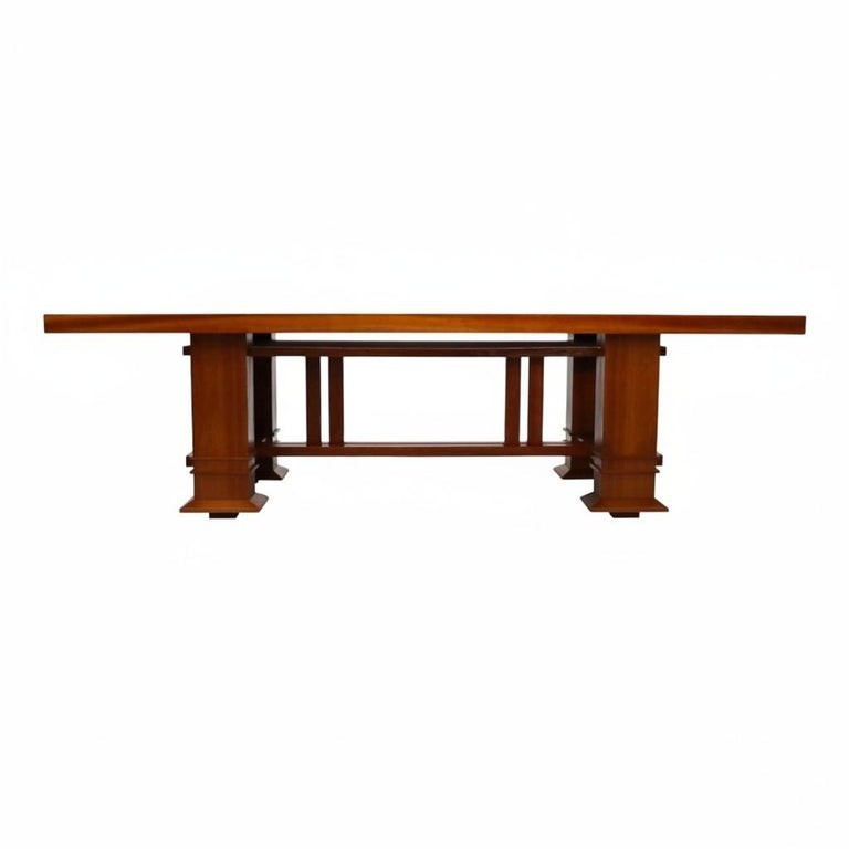Italian Atelier Int'l Frank Lloyd Wright “Allen” Cherry Conference Table Reprod. gallery