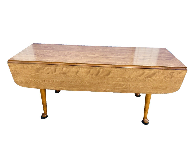 Beautiful American Ethan Allen Solid Maple Drop Leaf Dining Room Table/ Laminate gallery