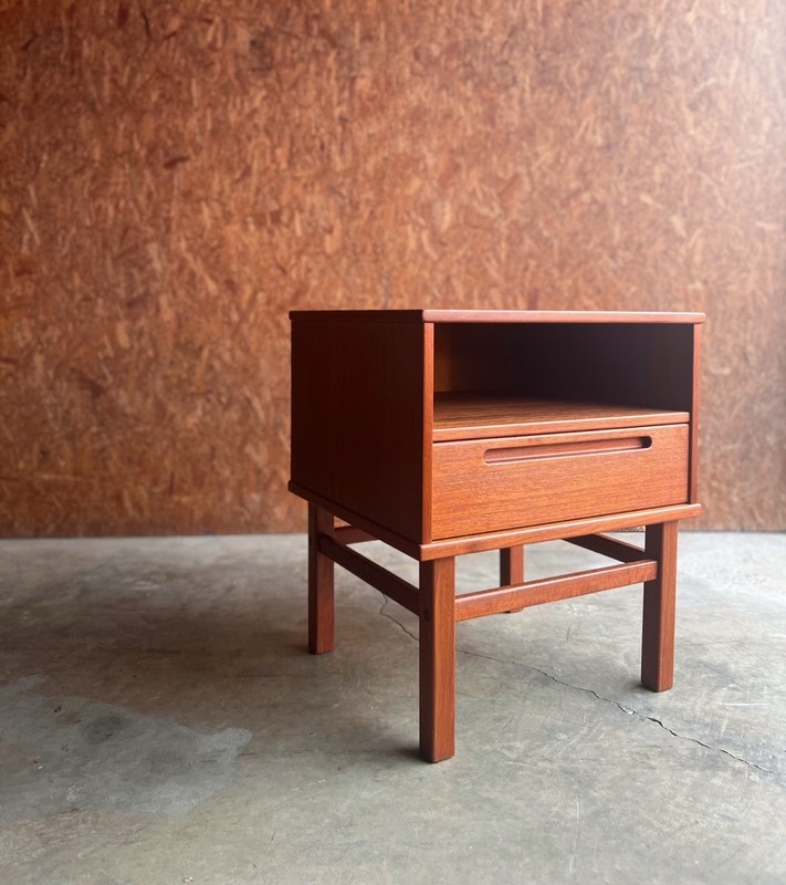 Danish Modern Nils Jonsson Teak Nightstand or Side Table