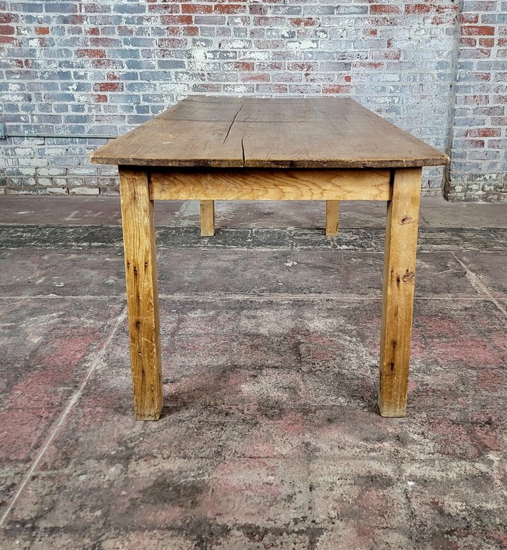 19th century 75" Primitive Farm Dining Table gallery