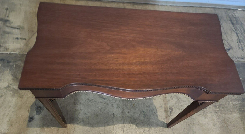 Sutton Collection Mahogany Chippendale Game Table w Inlays by Century Furniture gallery