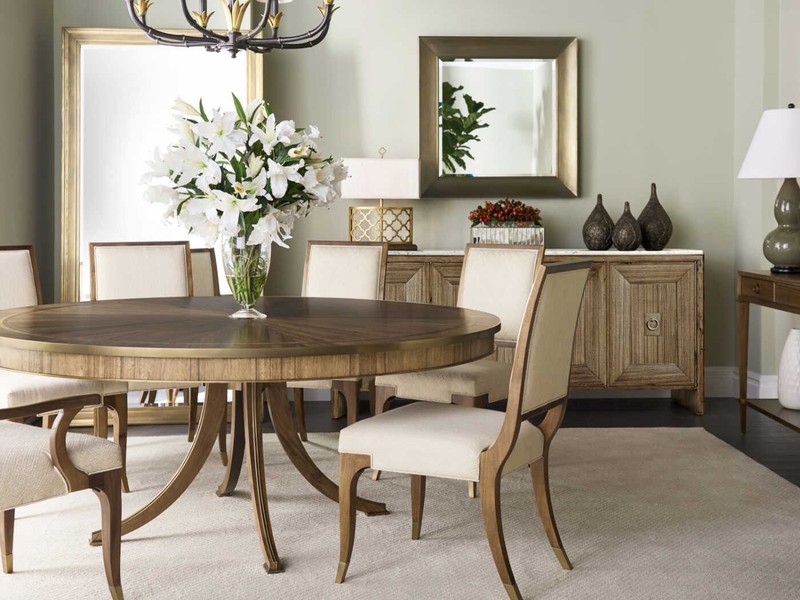 Jonathan Charles Hamilton Round 72” Dining Table gallery