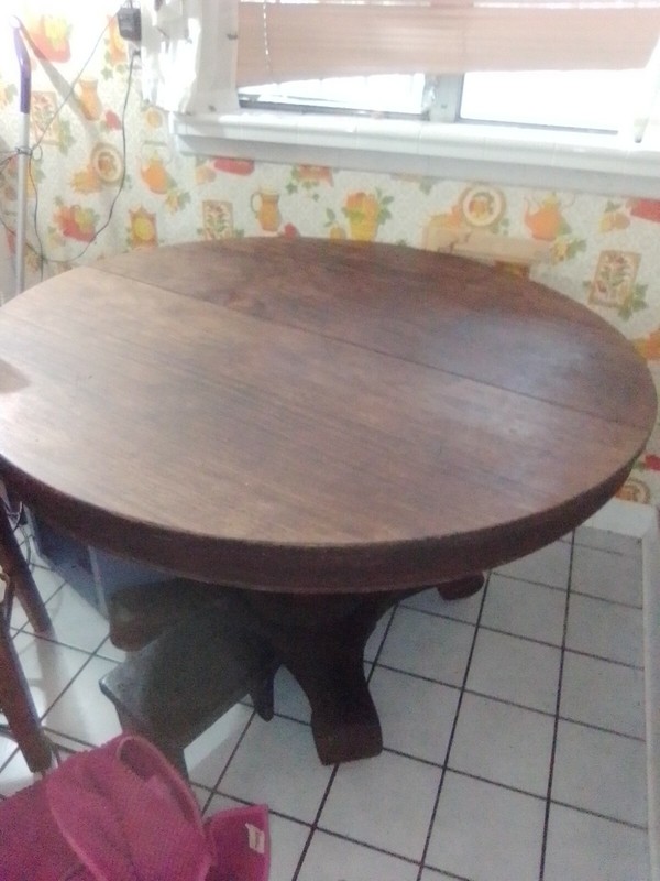 Stow & Davis Barrel Table 100 YEARS OLD !!!!!!