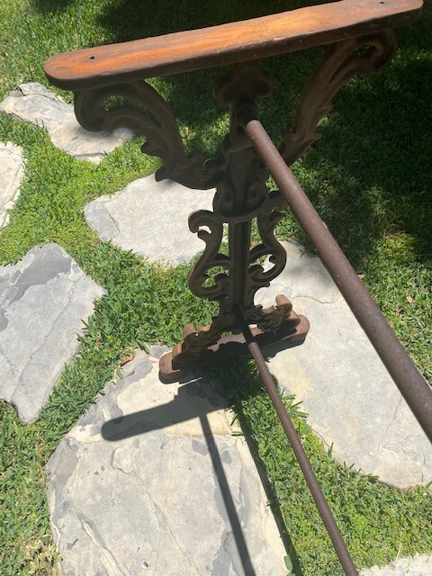 Rare Antique French Wrought Iron Table gallery