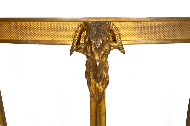 Fine French Louis XVI Bronze and Marble Two-Tier Table Gueridon gallery
