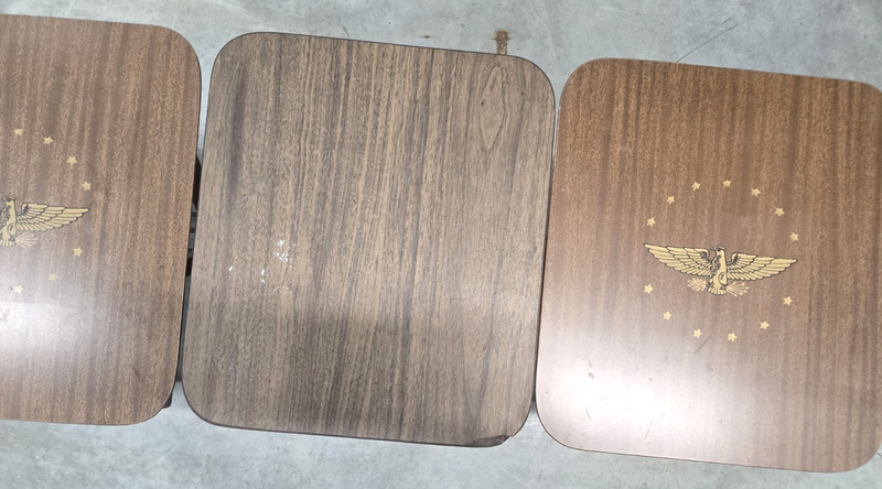 MCM Set 4 Vintage ARTEX Folding TV Tray Snack Serving Tables w/Stand Brooklyn NY gallery