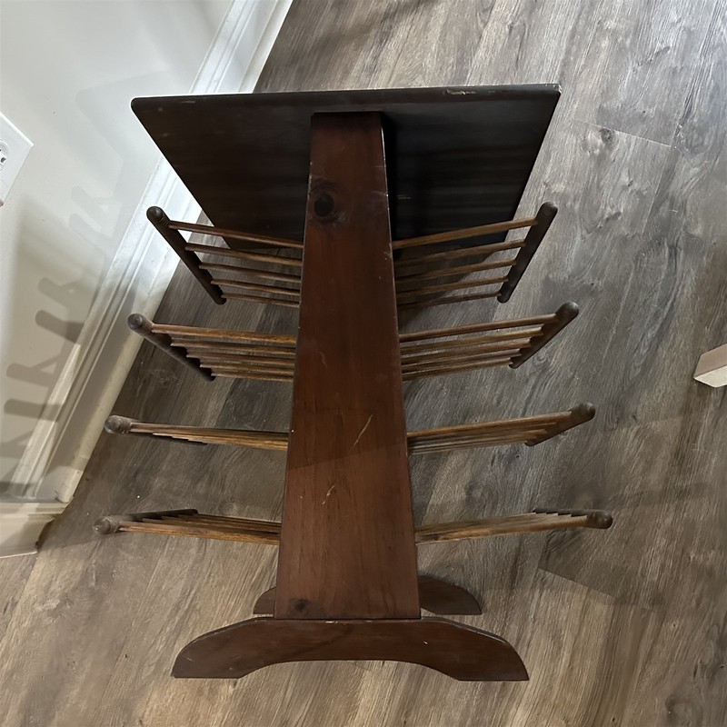 VINTAGE MID CENTURY MODERN MAGAZINE LP RACK TABLE FLOATING SHELVES DANISH MOD gallery