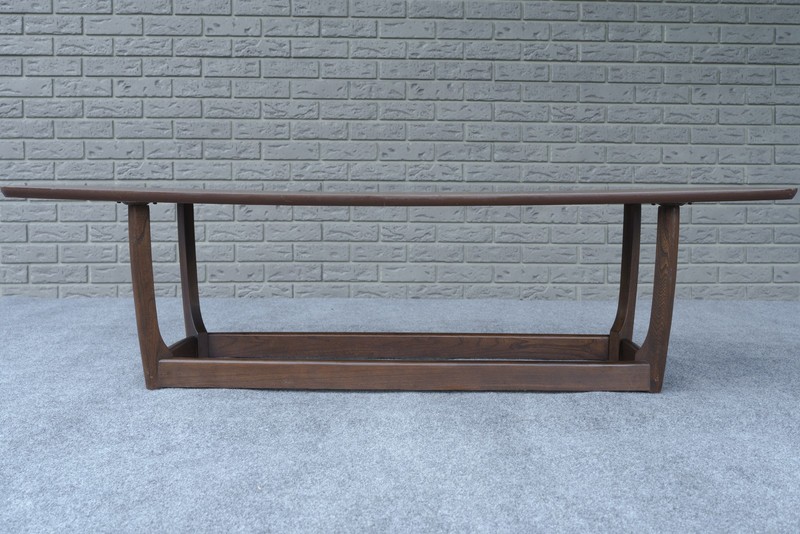Mid Century Modern Pearsall Style Woodgrain Formica Ash Surfboard Coffee Table gallery