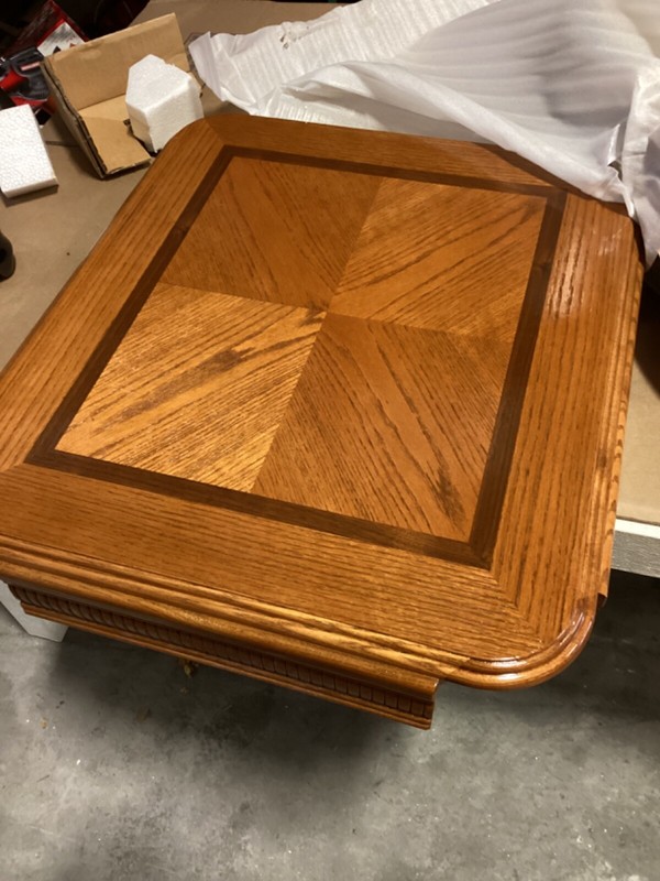 VTG END TABLE 23W 26Lx SEAMAN #600105 OPEN BOX UNUSED