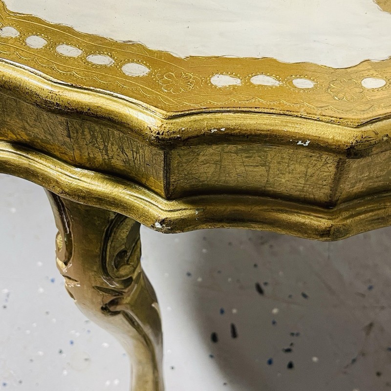 Italian Florentine Neimas Marcus Gold Table gallery