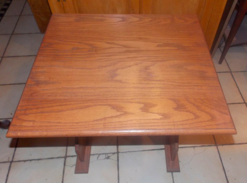 Solid Oak Mid Century Side Table / End Table (ET92) gallery