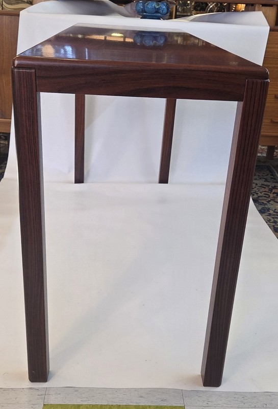 vintage Danish Vejle Stole Parquet Top Rosewood console Table gallery
