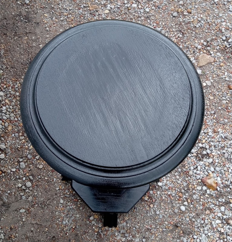 Oak Black Distressed Plant Stand (PS-261) gallery