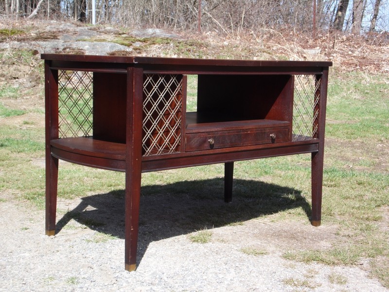 Vintage Columbia Mfg Co. Federal Hepplewhite Style Mahogany Coffee Table gallery