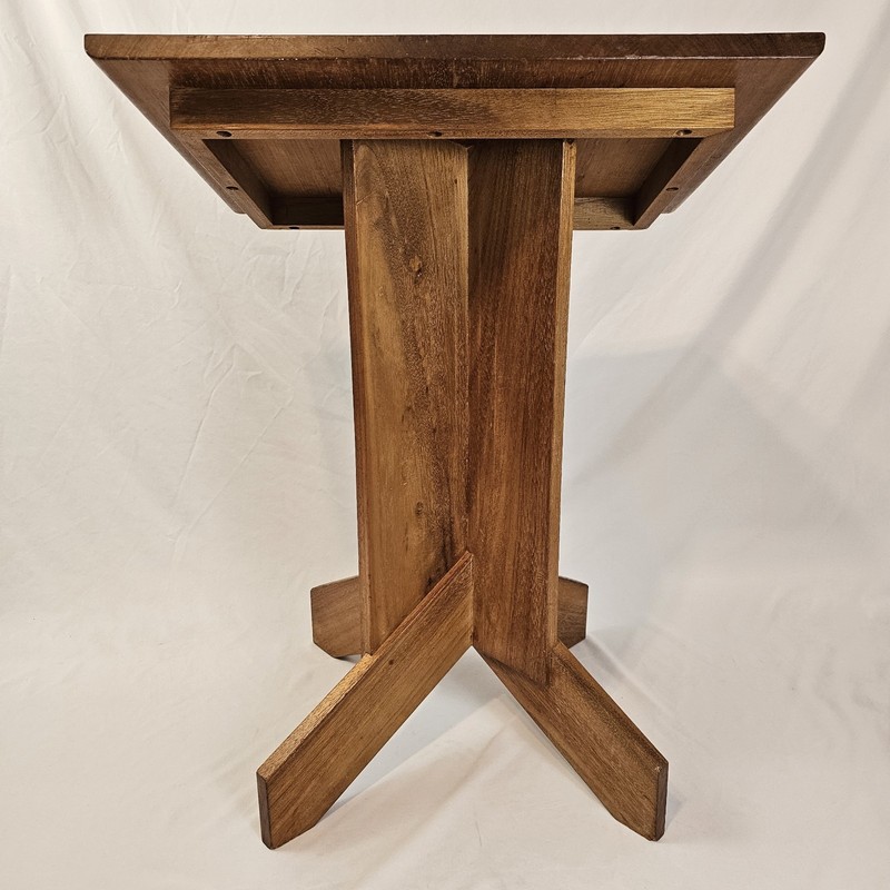 Vintage Library Lectern Book Bible Stand Display Mission Arts & Crafts Walnut gallery
