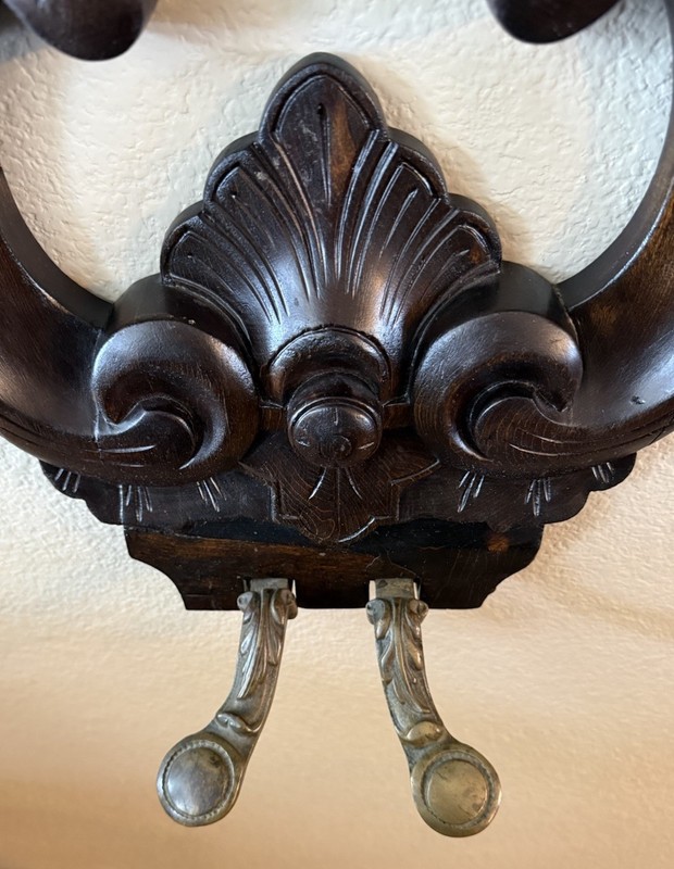 Beautifully Detailed Wall Shelf - Repurposed From Grand Piano Lyre gallery