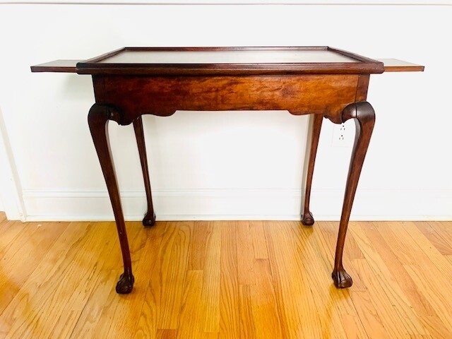 Antique Rectangular Mahogany Tea Table