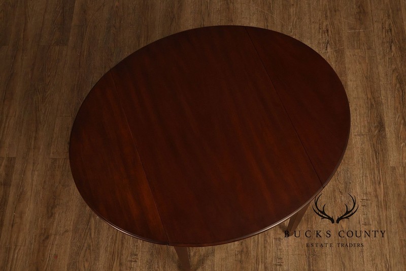 Henkel-Harris Hepplewhite Style Pair Of Mahogany Pembroke Drop Leaf Side Tables gallery