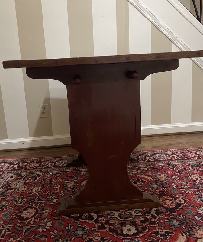 American Arts & Crafts / Mission Stickley School table L40” x W27” x H 29 1/2” gallery