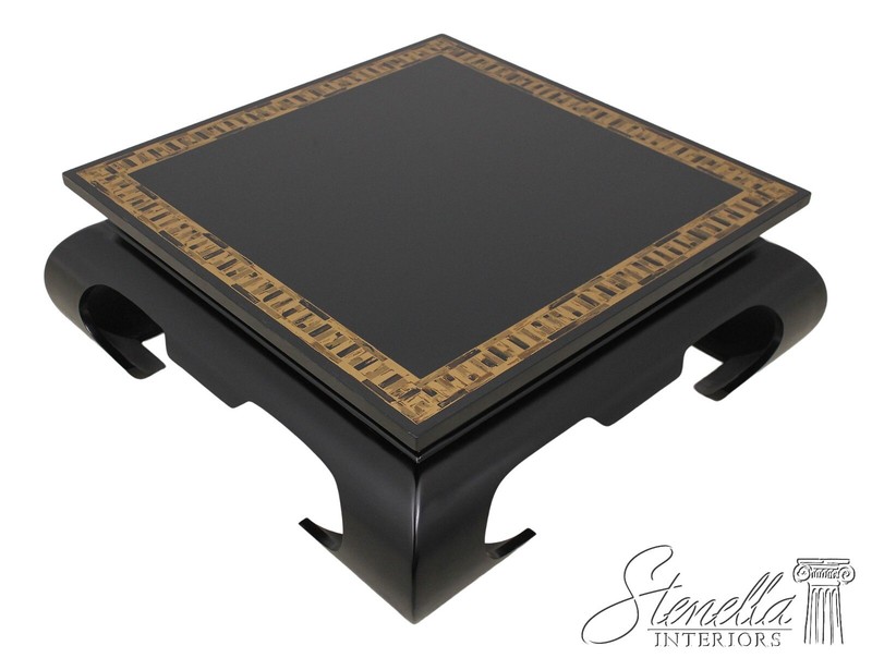 58771EC: Mid Century Modern Design Black Coffee Cocktail Table